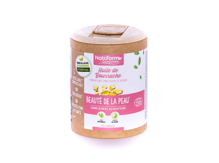 Ecoresponsable Huile de bourrache BIO - 120 gélules