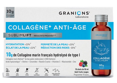  GRANIONS Collagène+ Anti-âge SublimLift - 10 shots x 50ml