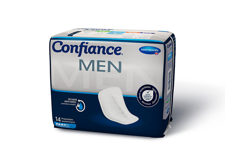 Confiance Men Protection Fuites Urinaires de Niveau 4 - 14 protections