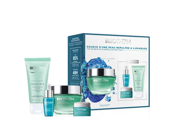 Coffret Aquasource Hyaluplump gel peau normale à mixte