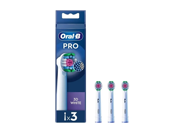 Pro 3D White Brossettes de rechange pour brosse à dents électrique - 3 brossettes