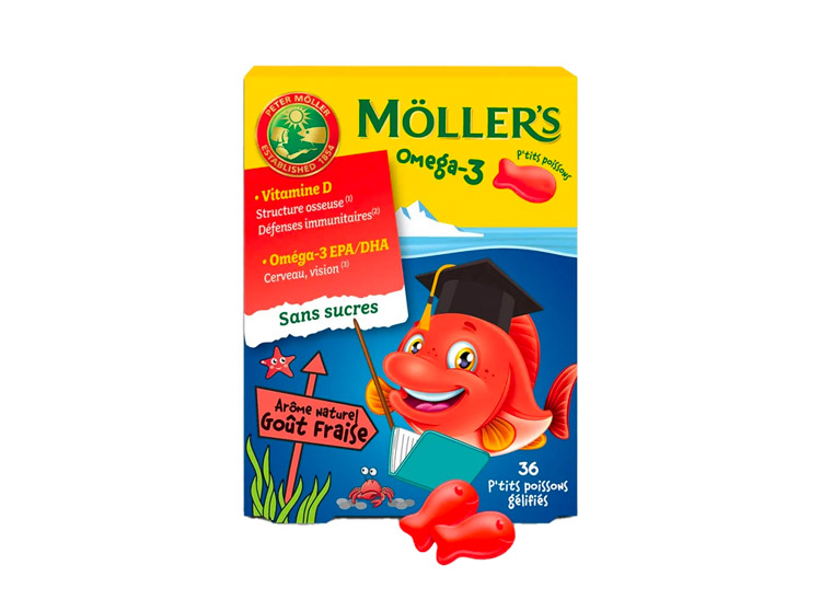 Omega 3 P'tits Poissons Goût Fraise - 36 gommes