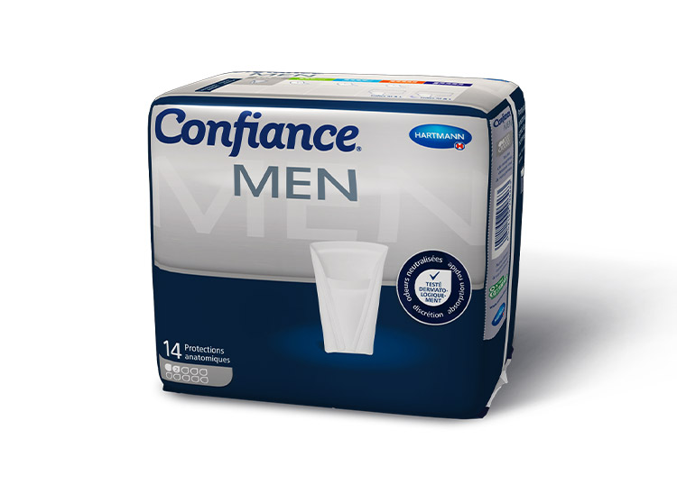 Confiance Men Protection Fuites Urinaires de Niveau 2 - 14 protections