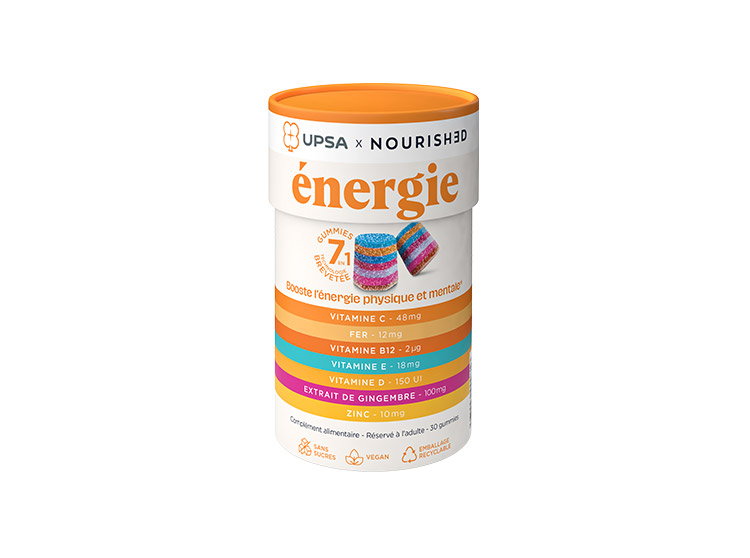 UPSA Nourished Gummies 7 en 1 Energie - 30 gummies