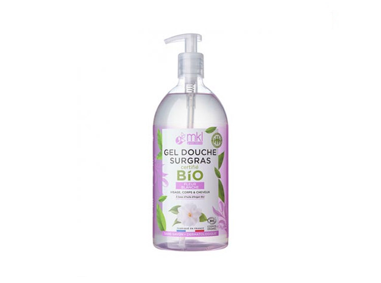 MKL Gel douche surgras Fleur Blanche BIO - 1L