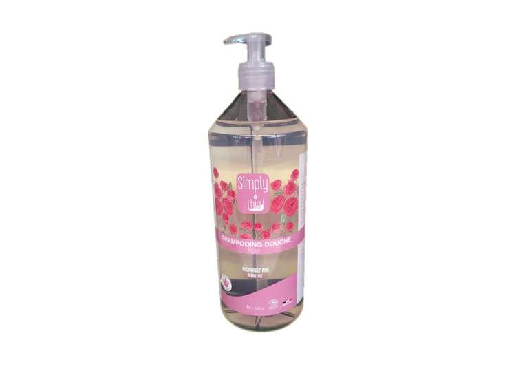 Shampoing douche à la rose - 1L