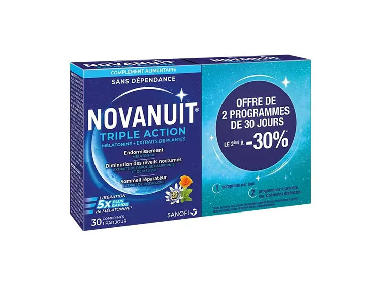 Novanuit Triple action - 60 comprimes