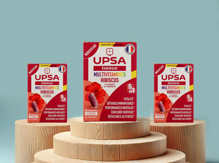 UPSA Energie Multivitamines Hibiscus