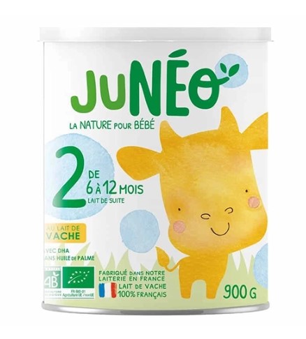 Junéo Lait de Vache 2ème âge BIO - 900g