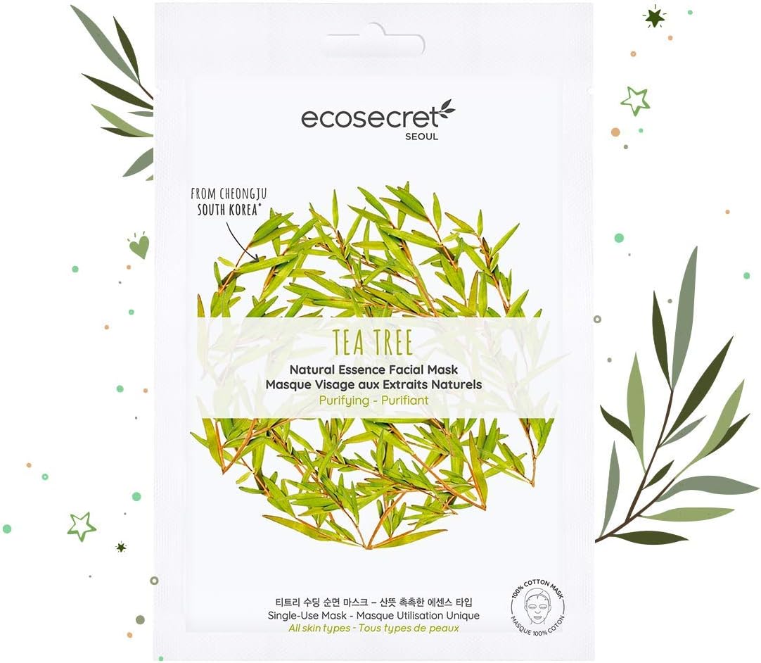 bienfaits du masque tissu visage au tea tree