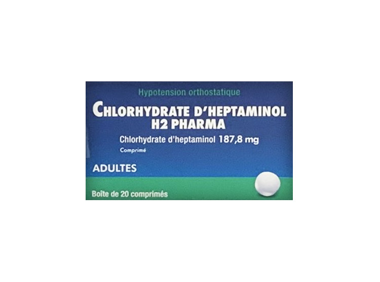 Chlorhydrate d'Heptaminol 187,8mg - 20 comprimés