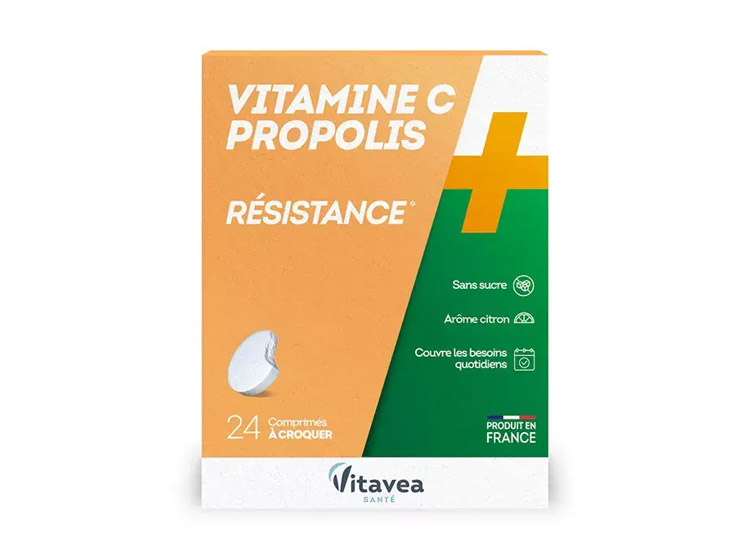 Vitamine C Propolis Résistance - 24 comprimés à croquer