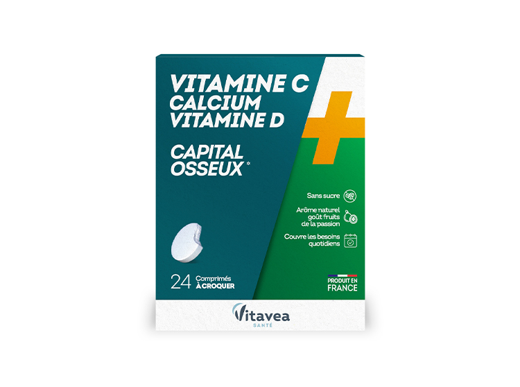 Vitamine C, Calcium, Vitamine D - 24 comprimés