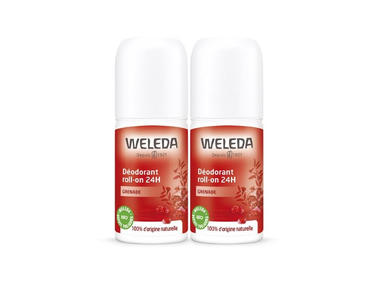 Weleda Grenade déodorant roll-on 24h - 2x50ml