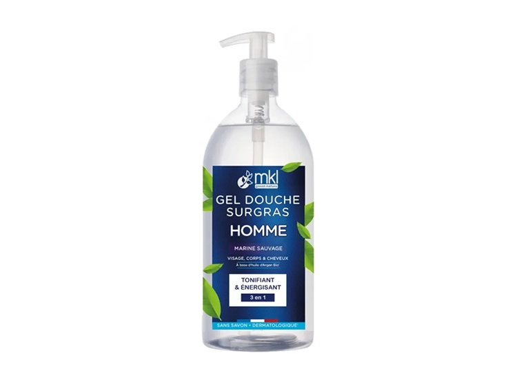 Gel Douche Surgras Marine Sauvage Homme - 1L