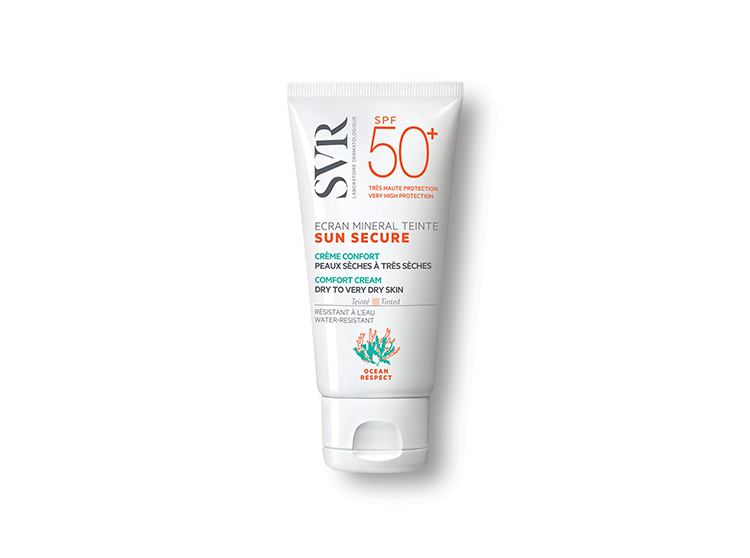 SVR Sun secure écran minéral teinté SPF50+ Peaux sèches à très sèches - 50ml