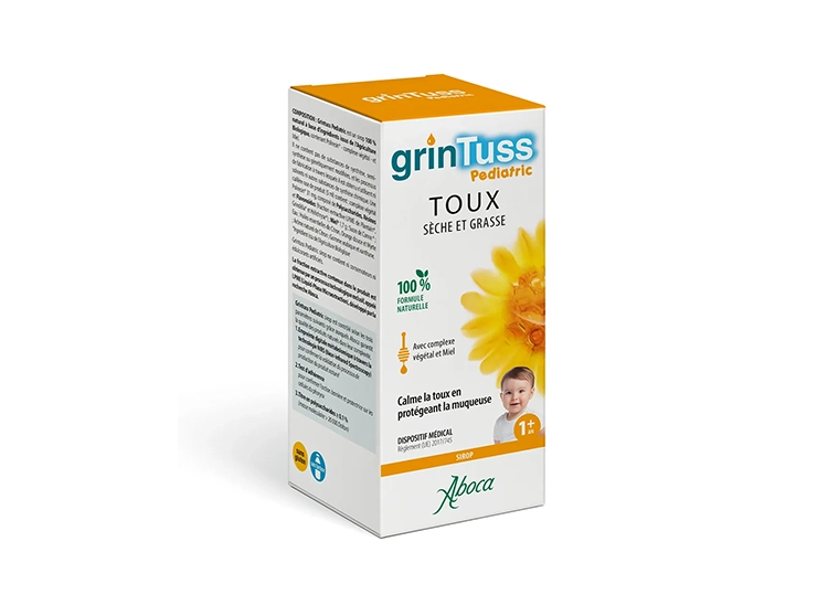 GrinTuss Pediatric Sirop Toux Sèche et Grasse - 128g