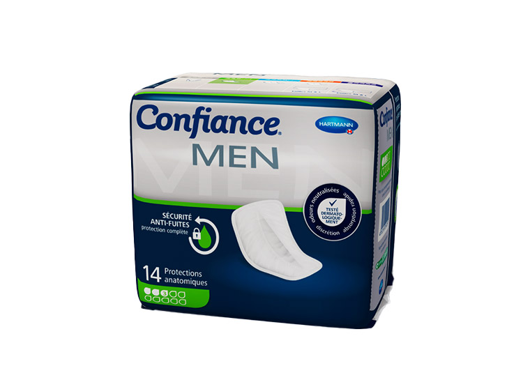 Confiance Men Protection Fuites Urinaires de Niveau 3 - 14 protections