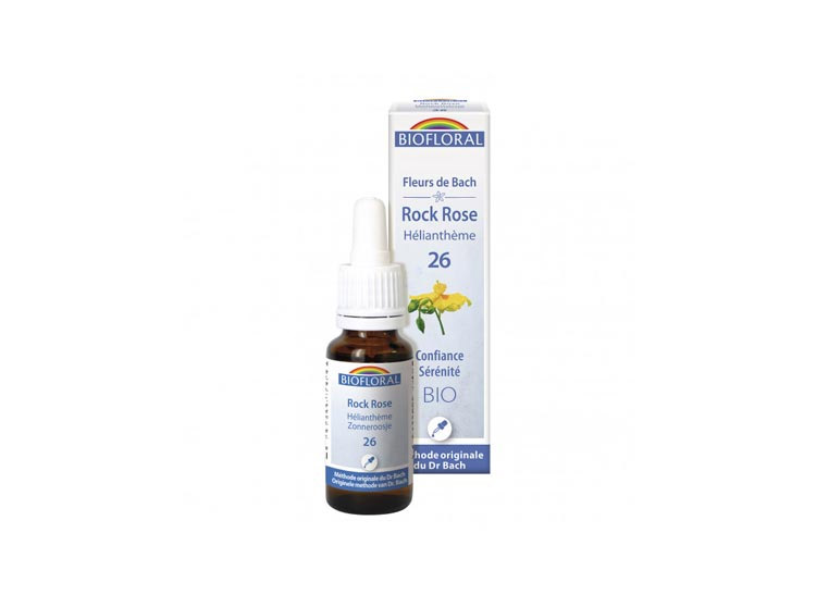 Biofloral Fleurs de Bach n°26 Rock rose/ Hélianthème BIO - 20ml