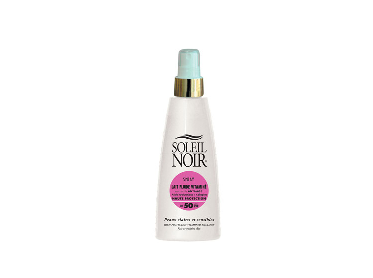 Soleil Noir lait fluide vitaminé spray SPF50 - 150ml