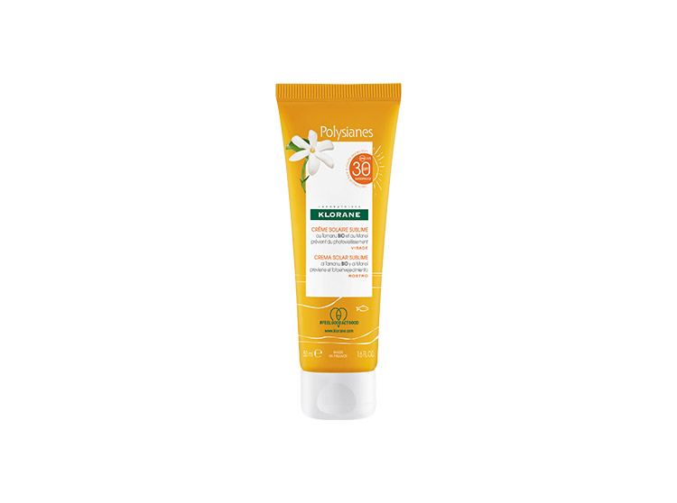 Klorane Crème solaire sublime SPF30 au Tamanu BIO et monoï - 50ml