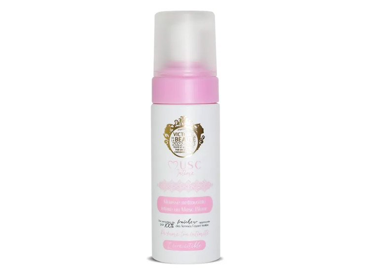 Mousse intime nettoyante au Musc Blanc 150ml