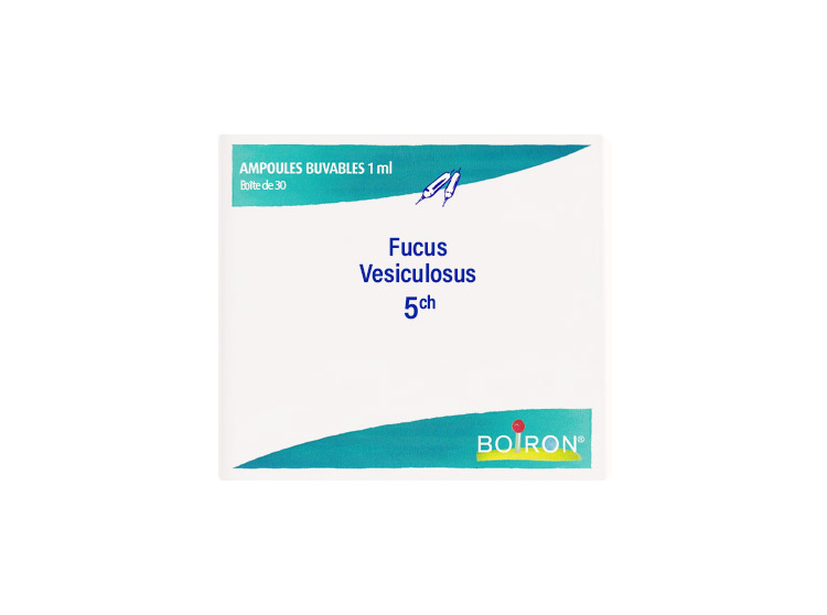 Boiron Fucus Vesiculosus 5CH Ampoules buvables - 30 ampoules