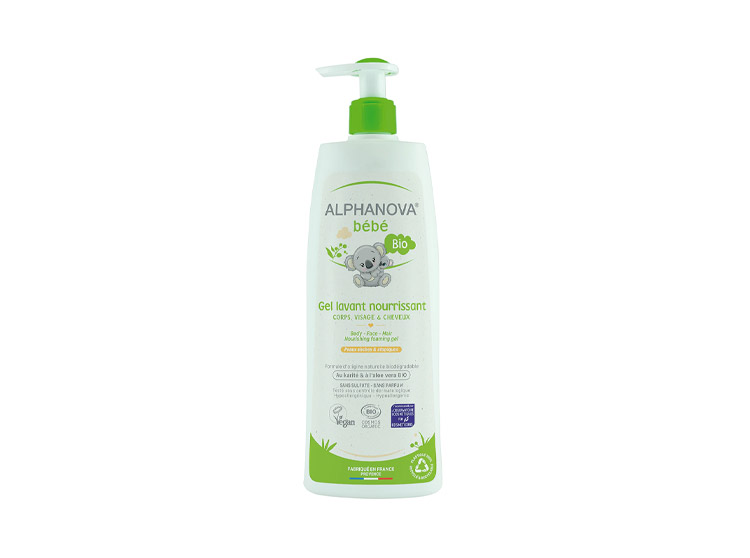 Alphanova Bébé Gel Lavant Nourrissant BIO - 500 ml