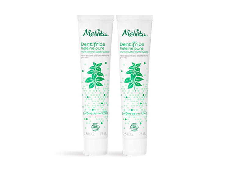 Melvita Dentifrice Haleine pure BIO - 2x75ml