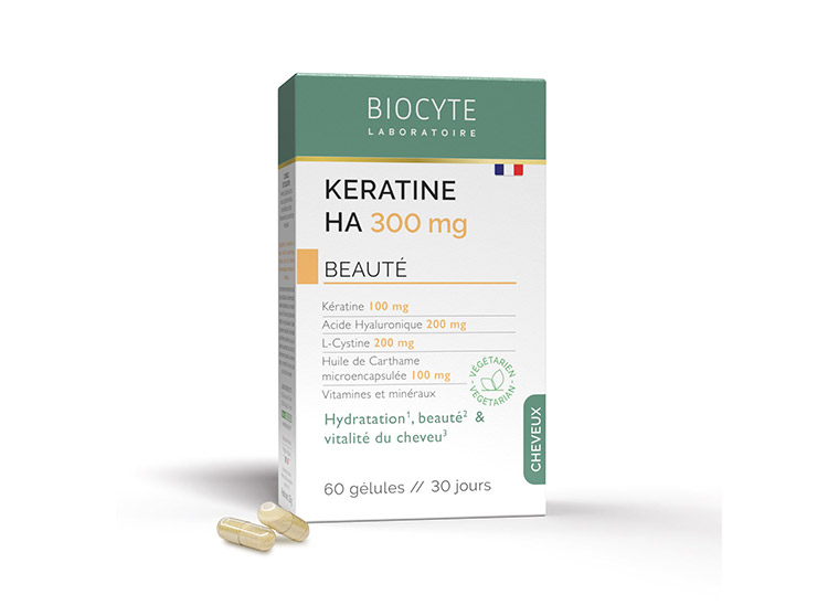 Kératine HA 300mg - 60 gélules