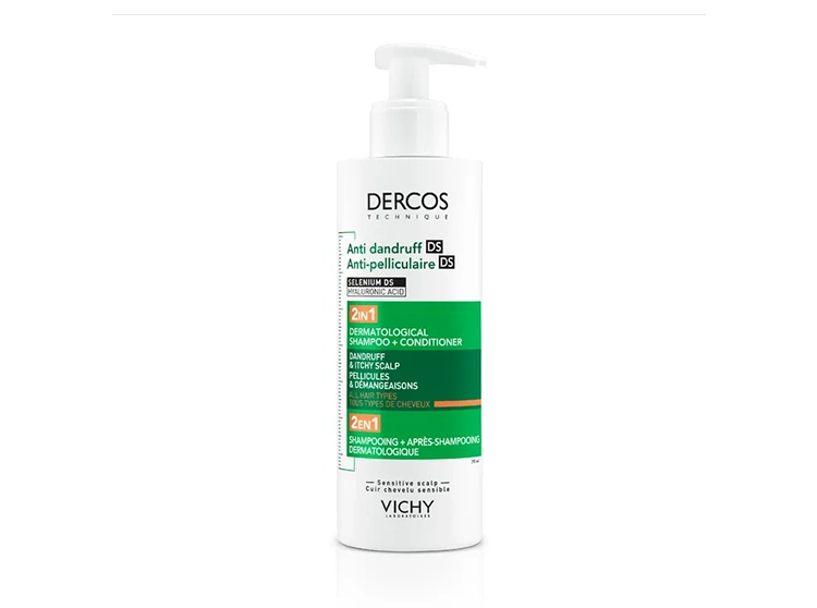 Dercos Shampooing 2en1 Anti-pelliculaire - 400ml