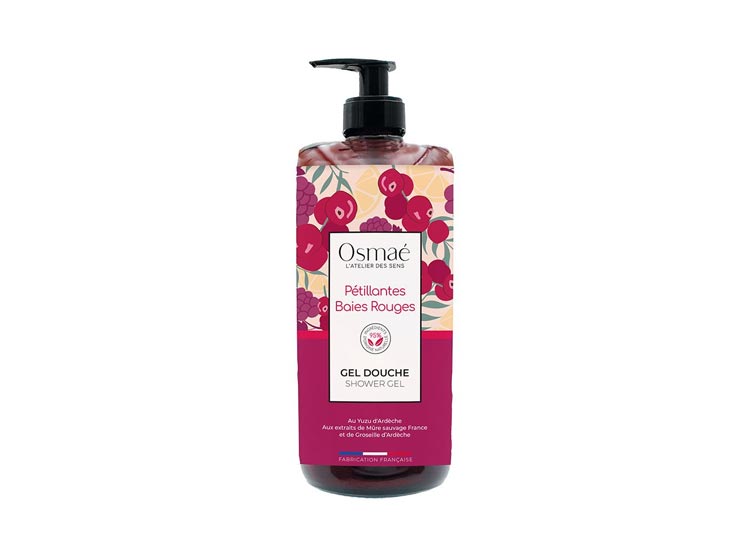 Osmaé Gel douche surgras Pétillantes baies rouges - 1 l