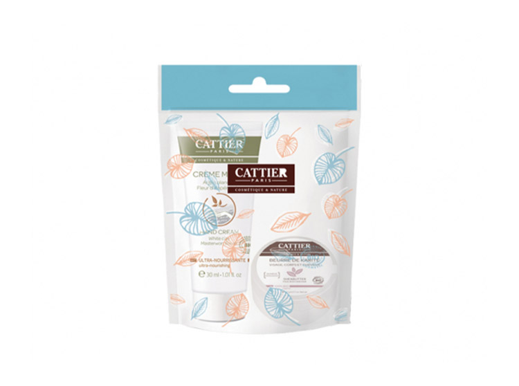 Cattier Kit nourrissant mains & lèvres BIO