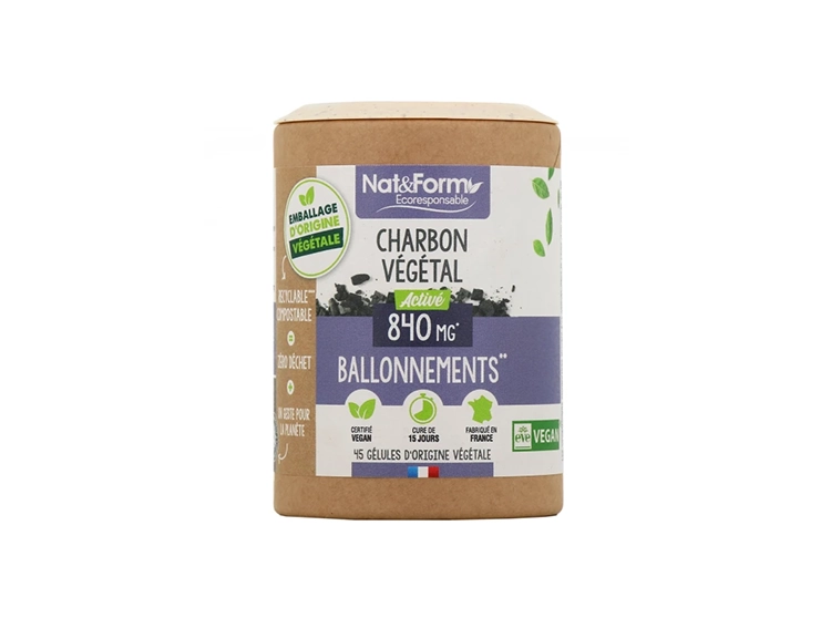 Ecoresponsable Charbon Végetal Activé - 45 gélules