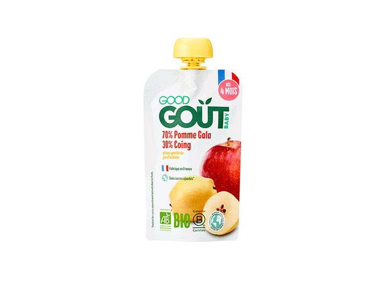Good Goût Gourde de Fruits BIO Pomme gala - 120g - Pharmacie en ligne
