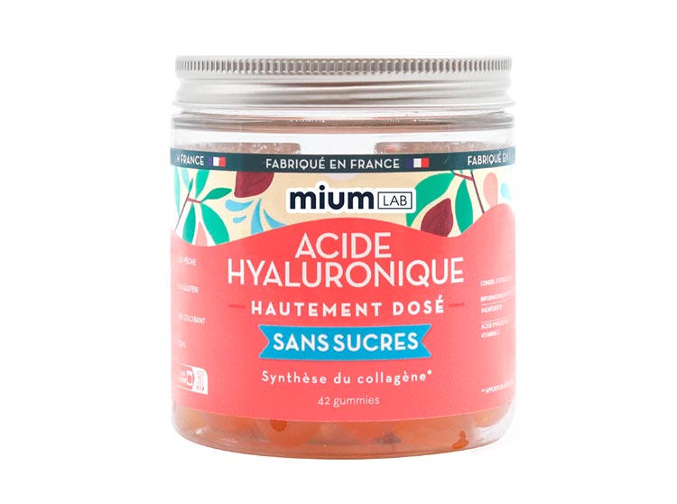 Mium Lab Acide hyaluronique sans sucres - 42 gummies