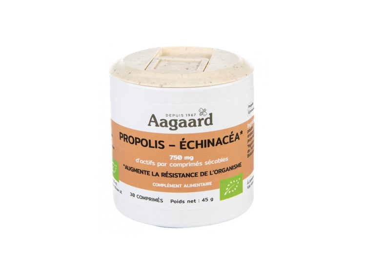 Aagard Propolis Echinacéa 750mg - 30 comprimés