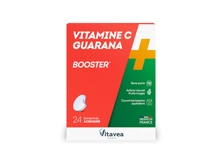 Vitamine C + Guarana - 24 Comprimés à croquer