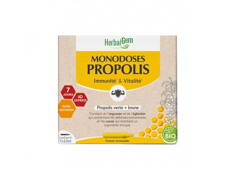 Herbalgem Propolis Monodoses BIO - 7 x 10 ml