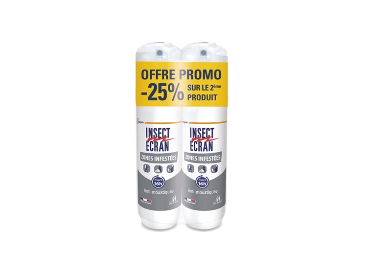 Zones Infestées Spray Répulsif Anti-moustiques -  2x100ml