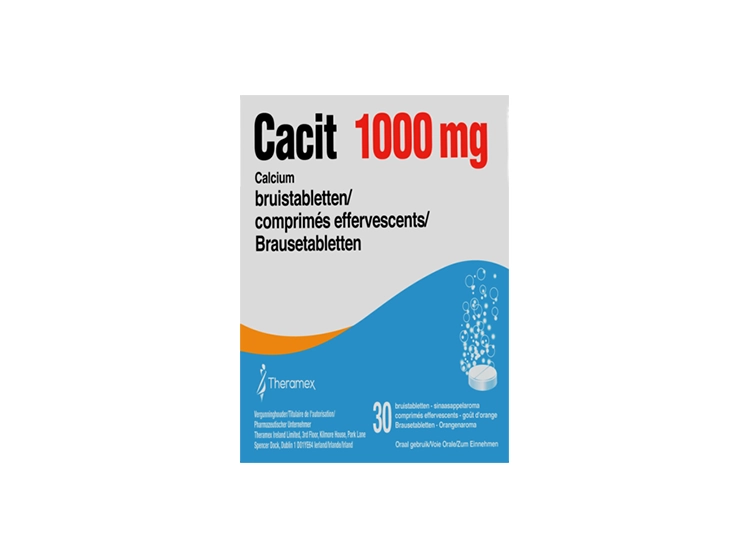 Cacit 1000mg - 30 comprimés effervescents