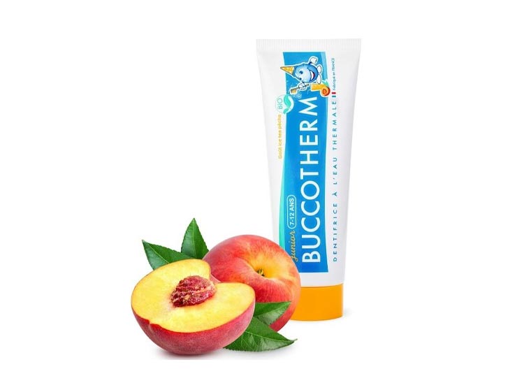 Buccotherm Dentrifice Junior 7-12 ans Ice Tea Pêche BIO - 50 ml