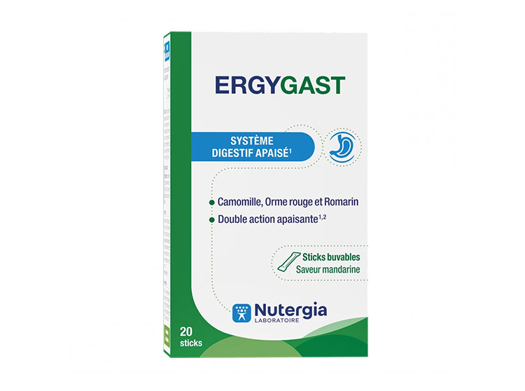 Nutergia Ergygast Système digestif apaisé - 20 sticks buvables