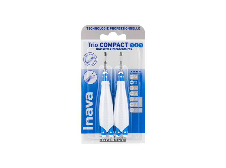 Inava Trio Compact brossettes interdentaires 0,8mm - 2 brossettes