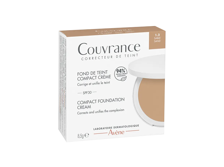 COUVRANCE Fond de Teint Compact Crème 1.2 Sable - 8,5g