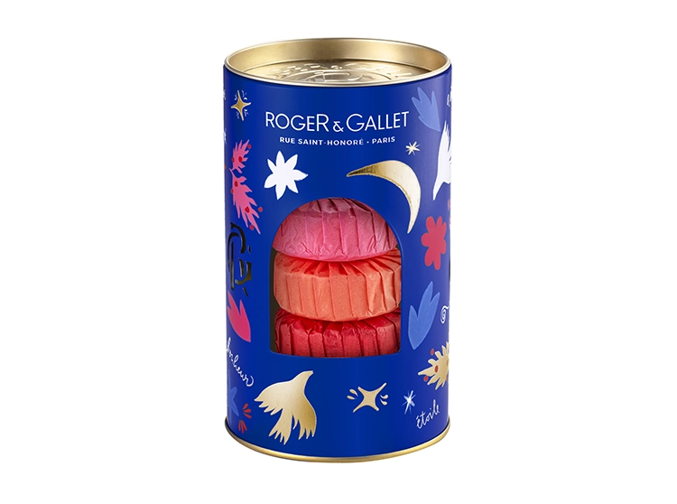 Coffret Noël 2024 - 3 Savons Bienfaisants Fleur de Figuier,  Gingembre Rouge et Rose