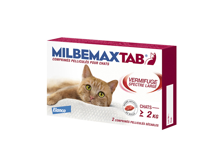 Milbemax Tab Chats 2kg Et Plus 2 Comprimes Pharmacie En Ligne Pharmacie Du Polygone