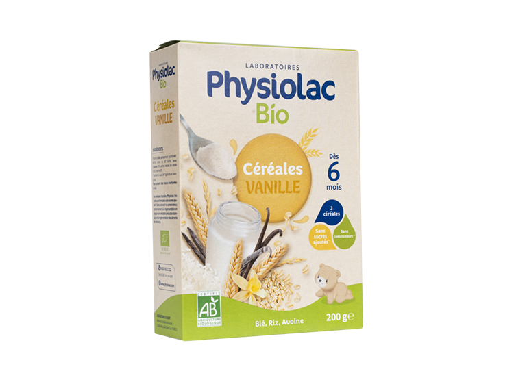 Physiolac Céréales Vanille BIO 6 mois -200g