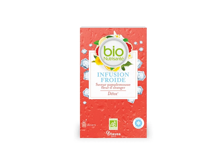 Infusion Froide Détox  Saveur Pamplemousse et fleur d'oranger BIO - 20 sachets