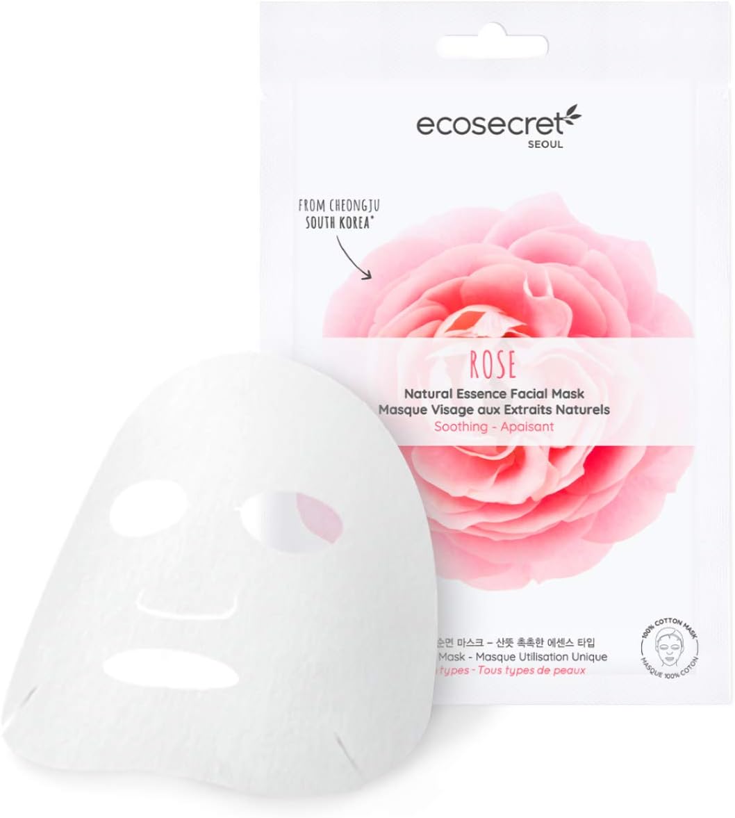 sheet mask coréen rose